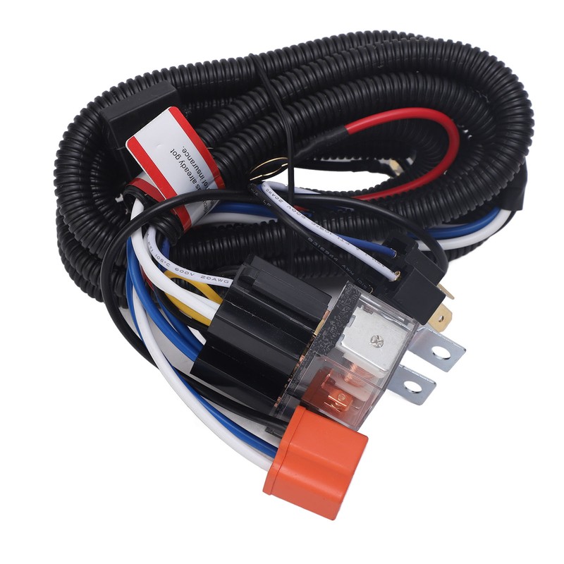 H4 Headlight Relay Harness Plug and Play H6054 7x6 LED