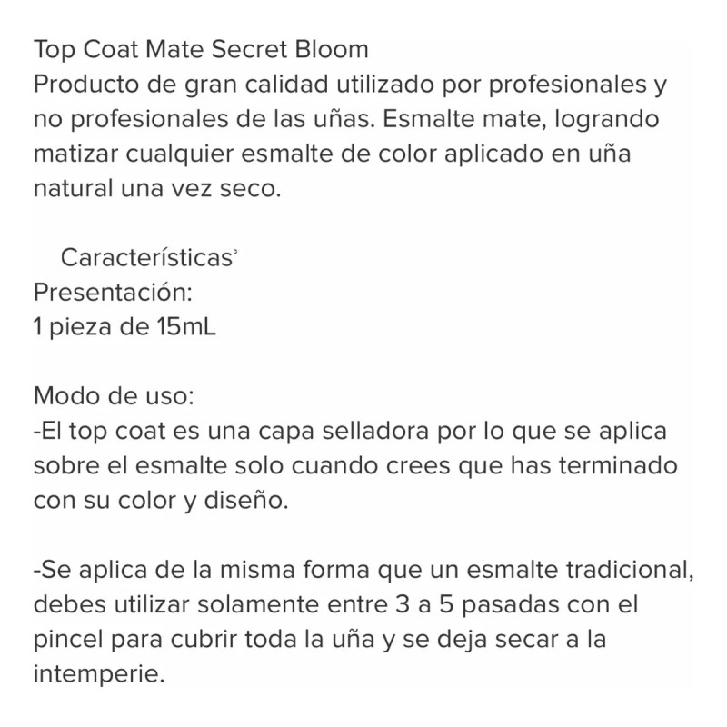 Mc Nails Top Mc Nails Esmalte Para Uñas 15 Ml