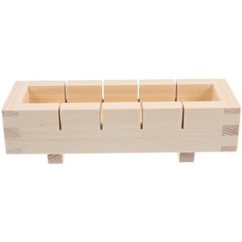 Alipis Wood Sushi Press Mold,Rectangular Sushi Press Mold Sushi Rice Roll Mold Sushi Maker Tool DIY Wood Sushi Making Kit for Home Sushi Rice Roll Mold Tool Set