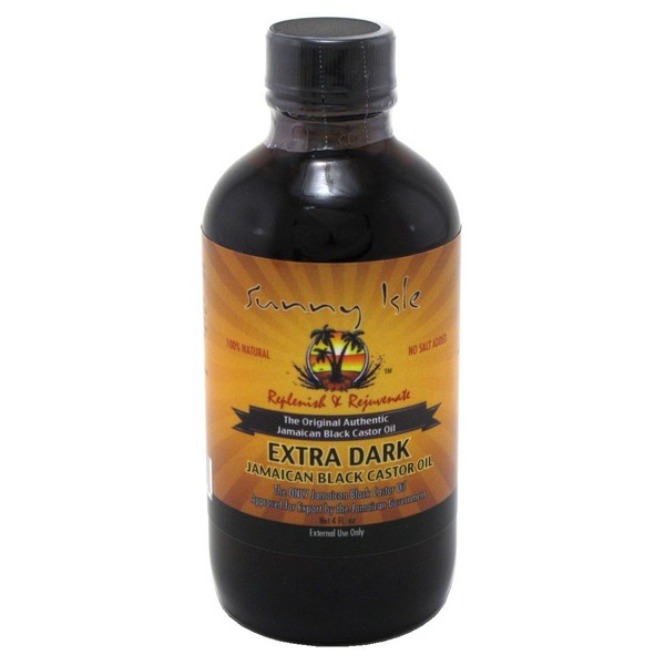 Sunny Isle Jamaican Castor Oil, Extra Dark Black, 118ml (Pack of 3)