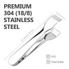 TRUSBER Ice Tongs for Ice Bucket, Stainless Steel Food Serving