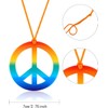 4 Pieces Hippie Costume Set,Tie Dye Shirt Set,Tie Dye Sunglasses