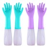 Elgood Reusable Long Sleeve Dishwashing Cleaning Gloves with Latex Free,Cotton