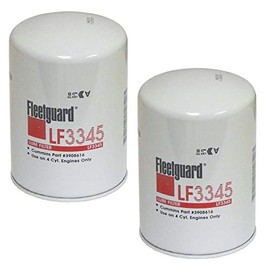 LF3345 Fleetguard Lube, Spin-On (Pack of 2) Replaces Donaldson P558616, Baldwin BT247, Bobcat 1992368