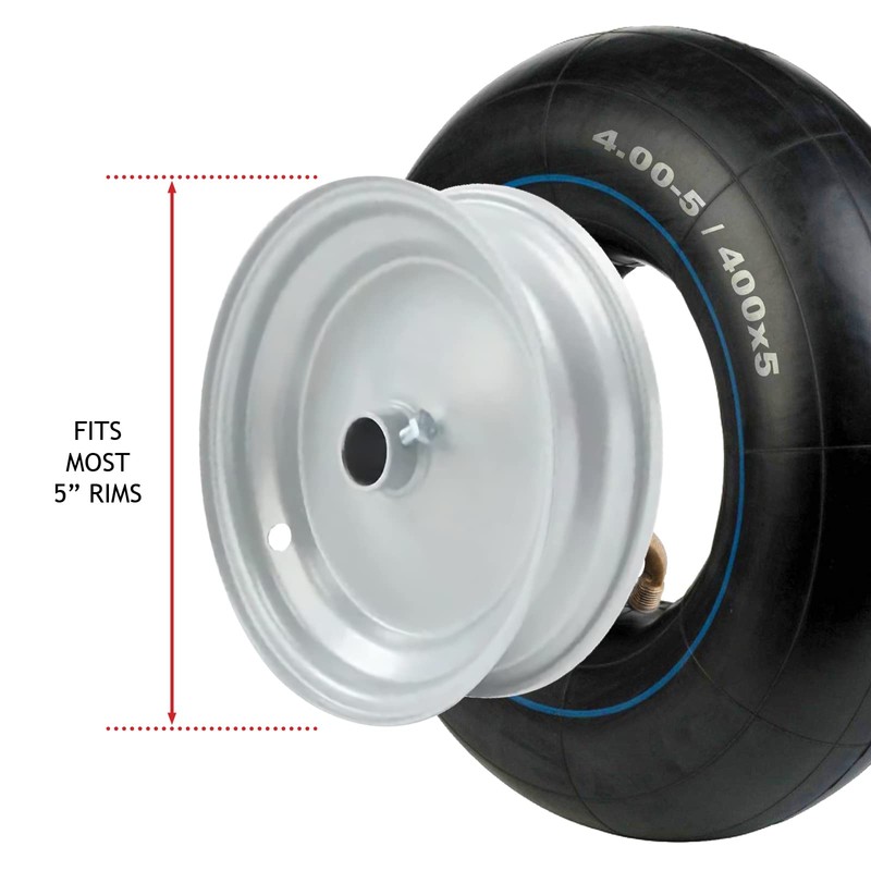 SPARES2GO Inner Tube 4.00x5 330x100 Wheel Barrow Trailer Mobility Scooter
