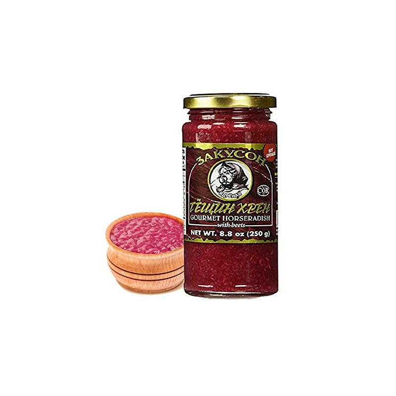 Zakuson Gourmet Horseradish with Beets 8.8 Oz (Pack Of 2)