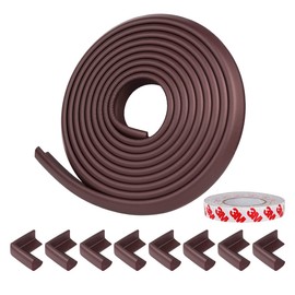 Findbetter Corner Guard (Recommended by Nursery Teachers) Corner Cushion, Strong Tape, Safe and Eco Friendly NBR Material, 5 Times Cushioning, Total Length 12.4 ft (4 m) + 8 Pieces, Baby Guard, Corner Guard, Baby & Elderly Head Protection, Shock Absorpti