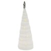 Mr Crimbo Christmas Tree Shape Ornament Light Up White Ceramic