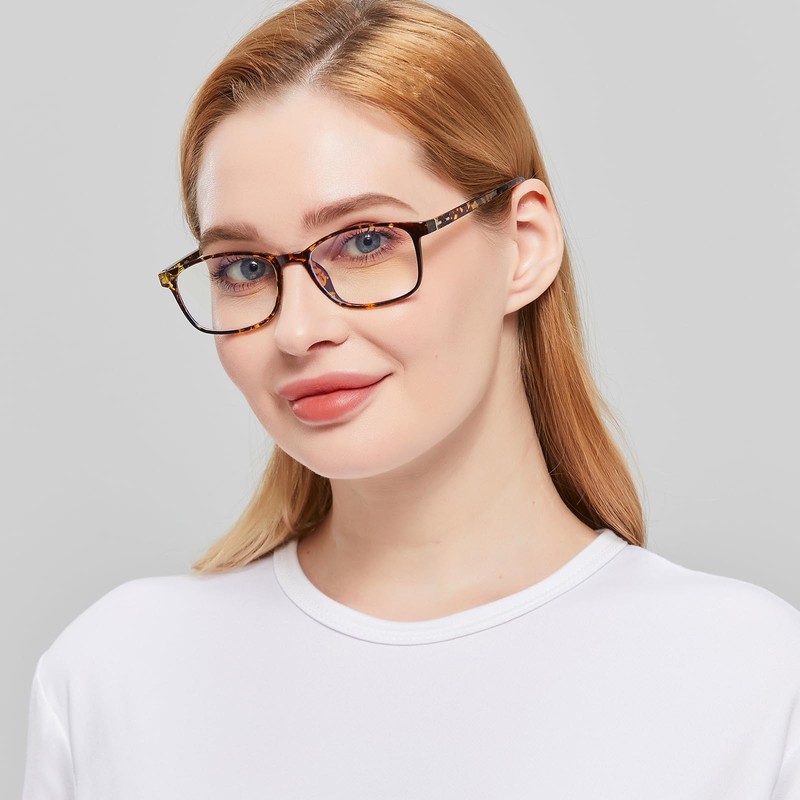 ANRRI Non Prescription Glasses for Women Clear Lens Classic Square