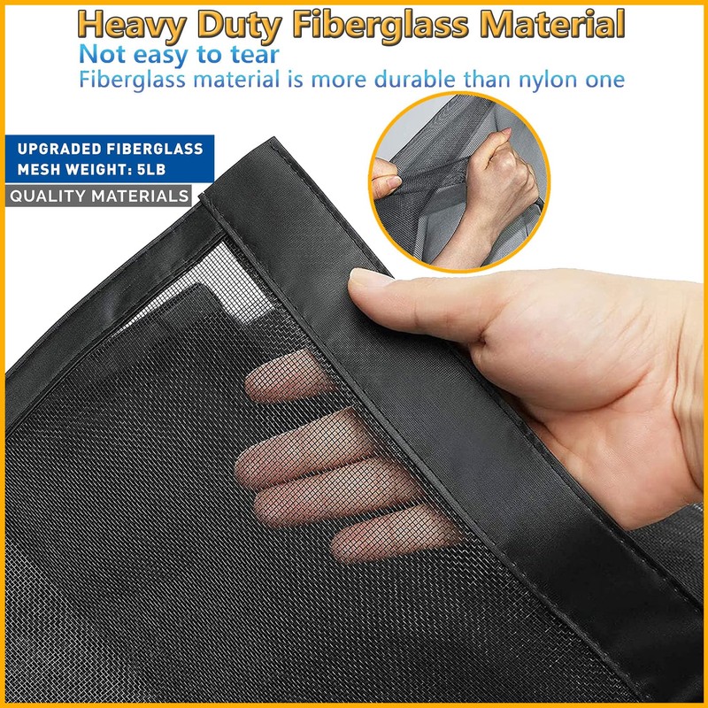 SANJINFON Garage Door Screen for 2 3 Car Garage 17x9