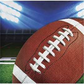 Sports Theme Football Party Supplies, Football Party Decorations and Favors Printed Game Time Beverage Napkins, Box of 192