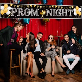 Landifor Large Prom Night Banner 9.8 * 1.6Ft Class of 2024 Party Banner Prom Night Banner Congrate Grad 2024 Decoration for High School College Graduation Celebration Ceremony Party Decor