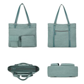 Laptop Tote Bag for Women Work Bags Professional 15.6 Inch Large Canvas Purse with Pockets