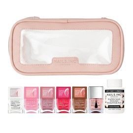 Nails.INC Gel Effect Plump & Glow 8-Pc Peptide Nail Polish Set | Versatile cosmetic bundle offers smooth chip-resistant coverage, fast drying time & multiple trendy shades for daily wear