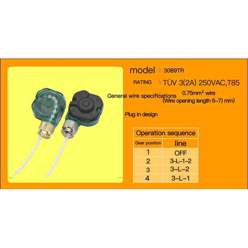 Home Ceiling Fan Light Lamp Replacement Parts 3position 4 Wire