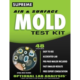Supreme - DIY Mold Test Kit for Home Air Quality - Air and Surface Mold Testing - Pre-Paid Return Mailer and Expert Mold Consultation - Optional Lab Analysis
