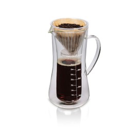 Hamilton Beach Pour Over Drip Coffee Maker, 17 Ounces, Glass Carafe