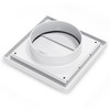 VIOKS Exhaust Air Hood Ventilation Outer Grille Connection: 100 mm