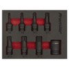 Sealey AK5622 8pc 3/8"Sq Drive Spline Impact Socket Bit Set