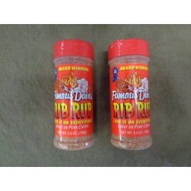 Famous Dave's Rib Rub Seasoning 2 Bottle Pack CHICKEN PORK BEEF BBQ