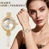 Avaner Women's Bracelet Wrist Watches: Ladies Gold Silver Vintage Retro