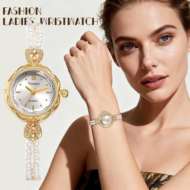 Avaner Women's Bracelet Wrist Watches: Ladies Gold Silver Vintage Retro