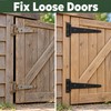 Black T-Shaped Gate Door Hinge – Heavy-Duty Triangle Strap Hinge