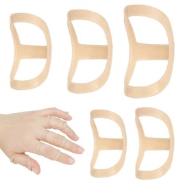 JUGUTA 5 Stück Fingerschiene, Fingerschutz Ovale Fingerschiene Kunststoff Wasserdicht Mallet-Finger Splint Für Schlegelfinge, Arthritis Finger, Fingergelenkschutz, Mallet-Fingerschiene (6,7,8,9,10)