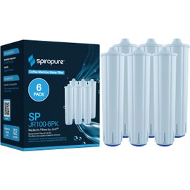 SpiroPure SP-JR100-6K Jura Clearyl Blue Filter Cartridge Compatible Replacement 67879 Jura Clearyl Filter 71445 Clearyl Blue Water Filter Cartridge (6 Pack)