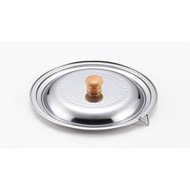 Nichinichi Utensils Pot Lid Snow Flat Pot, Stainless Steel, Made in Japan, For 7.9 - 8.7 inches (20 - 22 cm)