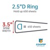ZOOPIP Fireproof 3 Ring Binder with Zipper, 2.5 Inch D