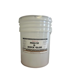 EcoColorants Pre-Mixed Ready-to-Use Mulch & Rock Glue 5 Gallon Pail: Used for Mulch, Gravel, Rocks and Wood Chips, 5GRTU