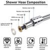 Stainless Steel Shower Hose 2m (79”) Universal Anti-Twist Shower Hose