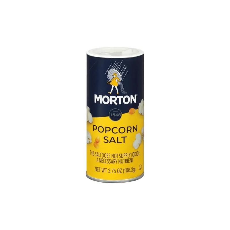 Morton Popcorn Salt, 3.75 Ounce Shaker (Pack of 12)