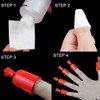 Onwon 10pc Professional Plastic Acrylic Nail Art Soak Off Cap