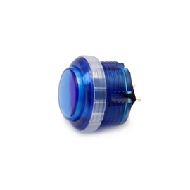 qanba Gravity LX 30mm Mechanical Pushbutton Switch Button Arcade Buttons DIY Kit (Boxed (Clear Blue C01)