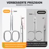 THRAU Precise Cuticle Scissors with Extra Fine Curved Tip