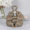 Something Different FO_66138 Elephant Embrace Couple Ornament | 2pcs. 250g,