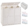 SETVSON Laundry Hamper with Lid Laundry Basket 132 L (35