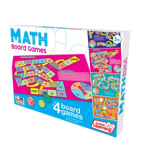 Junior Learning JL425 Math Board Games, Multi
