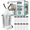 2.6 Gallon 220 Counts Strong Drawstring Trash Bags Garbage Bags