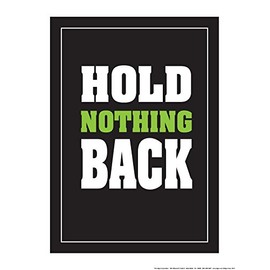 Fitnus Chart Series Hold Nothing Back 18" X 24" Poster (Green/White/Black)