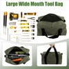 Tool Bag, Wide Mouth Tool Bag, Durable Canvas Tool Bag,