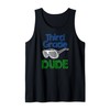 Third Grade Dude Cool Sunglasses Back To School Tank Top