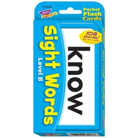 Trend Enterprises Sight Words Level B Pocket Flash Cards