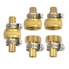 cozyou Brass 1/2" Garden Hose Repair Mender Male Female Connector