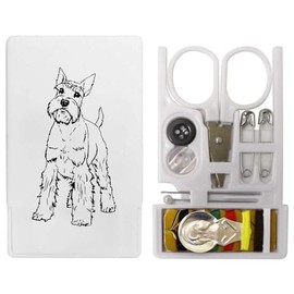 'Schnauzer Dog' Mini Travel Sewing Kit (SE00035642)