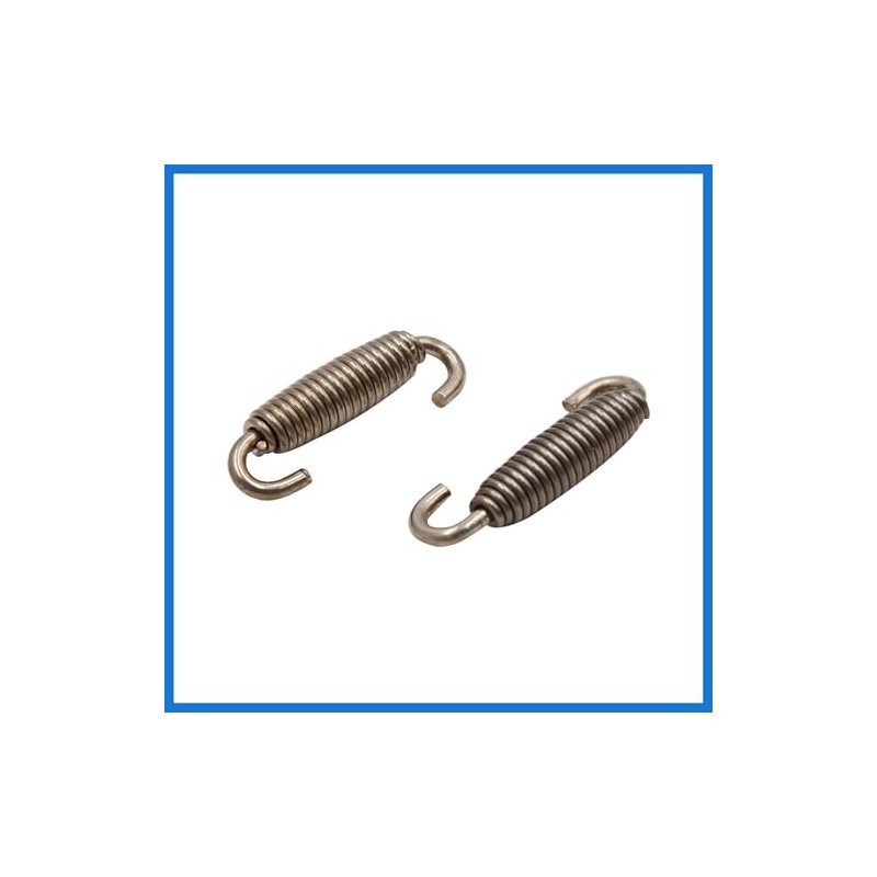 VekAuto 10pcs Silver Tone Motorcycle Exhaust Pipe Silencer Muffler Springs