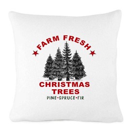 What for apparel Farm Fresh Christmas Trees Pine Spruce Fir Pillow Cover Farmhouse Décor Rustic Holiday Decorations
