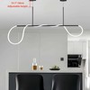 Huilefu Modern Led Chandelier,Pendant Light Remote Dimmable Hanging Light Ceiling
